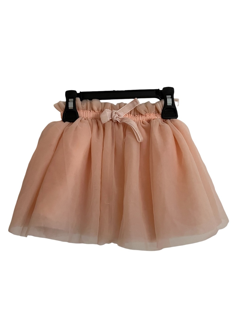Jamie Kay Peach Chiffon Tulle Skirt with Bow
